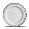 Convivio Starter/Dessert Plate (Set of 2) - 22 cm Diameter -  Handcrafted in Italy - Pewter & Ceramic