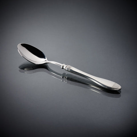Daniela Tea Spoon Set (Set of 6) - 16 cm Length - Handcrafted in Italy - Pewter & Stainless Steel
