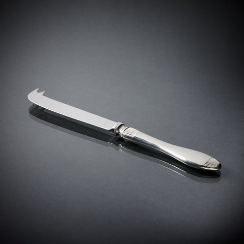 Daniela Fork-Tipped Cheese Knife - 21.5 cm Length - Handcrafted in Italy - Pewter & Stainless Steel
