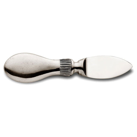 Daniela Parmesan Knife - 13 cm Length - Handcrafted in Italy - Pewter & Stainless Steel
