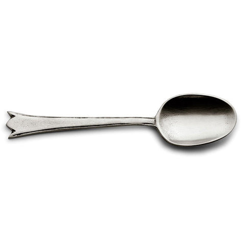 Etruria Spoon - 16 cm - (4 Piece) - Handcrafted in Italy - Pewter