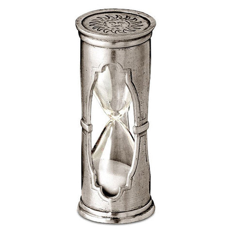 Euclide Hourglass - 9.5 cm Height - Handcrafted in Italy - Pewter