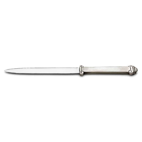 Erasmo Letter Opener - 24.5 cm - Handcrafted in Italy - Pewter & Stainless Steel