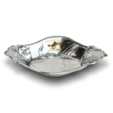 Art Nouveau-Style Fiori Tulips Table Centrepiece - 29.5 cm - Handcrafted in Italy - Pewter/Britannia Metal