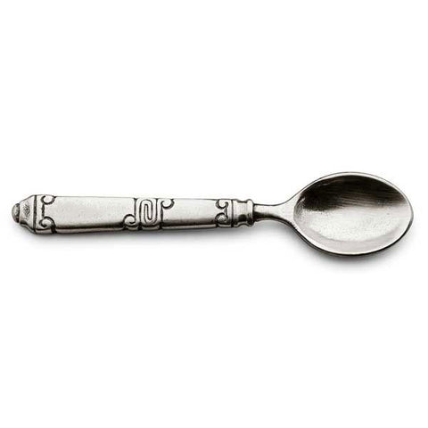 Fjord Coffee Spoon Set (Set of 6) - 10 cm Length - Handcrafted in Italy - Pewter