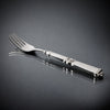 Fjord Salad Fork Set (Set of 6) - 20 cm Length - Handcrafted in Italy - Pewter & Stainless Steel