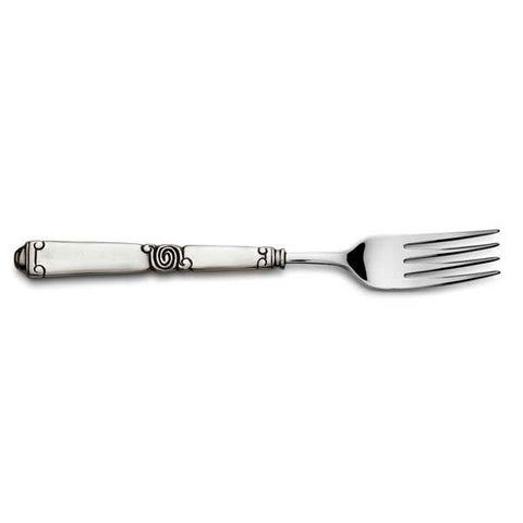 Fjord Serving Fork - 25 cm Length - Handcrafted in Italy - Pewter & Stainless Steel
