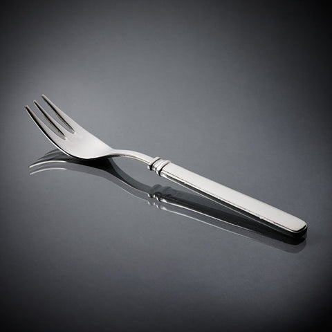 Gabriella Fish Fork Set (Set of 6) - 19.5 cm Length - Handcrafted in Italy - Pewter & Stainless Steel