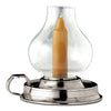 Galerio Garden Candle - 14.5 cm Height - Handcrafted in Italy - Pewter & Glass