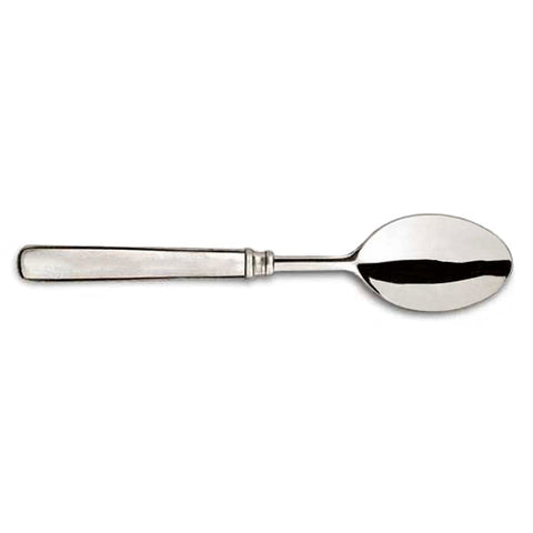 Gabriella Tea Spoon Set (Set of 6) - 15 cm Length - Handcrafted in Italy - Pewter & Stainless Steel