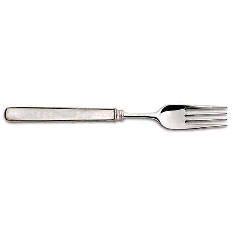 Gabriella Dinner Fork Set (Set of 6) - 21.5 cm Length - Handcrafted in Italy - Pewter & Stainless Steel