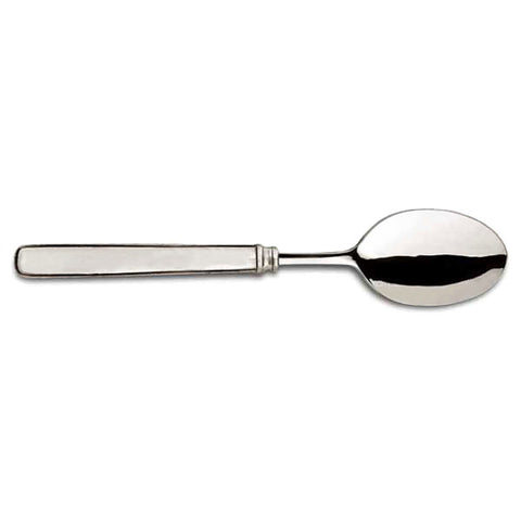 Gabriella Table Spoon Set (Set of 6) - 21.5 cm Length - Handcrafted in Italy - Pewter & Stainless Steel