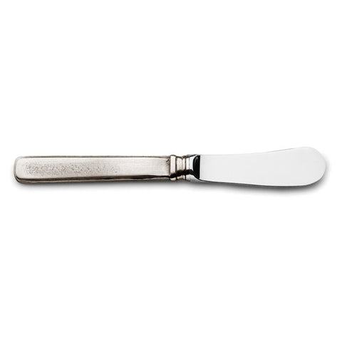 Gabriella Forged Butter Knife - 15 cm Length - Handcrafted in Italy - Pewter & Stainless Steel