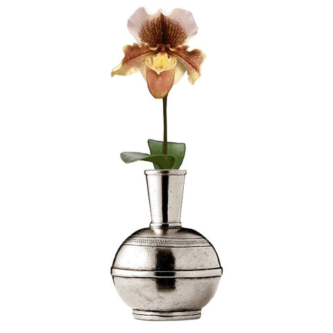 Germoglio Bud Vase - 12 cm Height - Handcrafted in Italy - Pewter