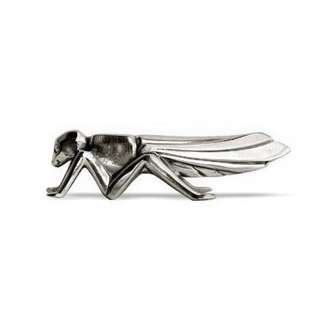 Art Nouveau-Style Cavalletta Grasshopper Knife Rest - 8.5 cm Length - Handcrafted in Italy - Pewter