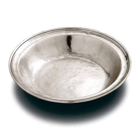 Lombardia Round Bowl - 21 cm Diameter - Handcrafted in Italy - Pewter