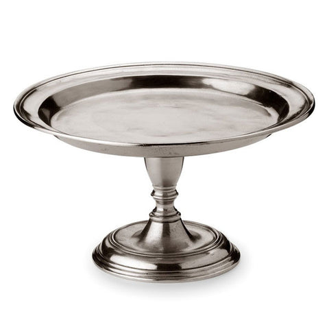 Lombardia Footed Bowl - 21 cm Diameter - Handcrafted in Italy - Pewter