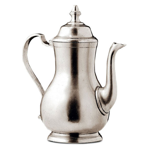Loreto Coffee Pot - 1.2 L - Handcrafted in Italy - Pewter