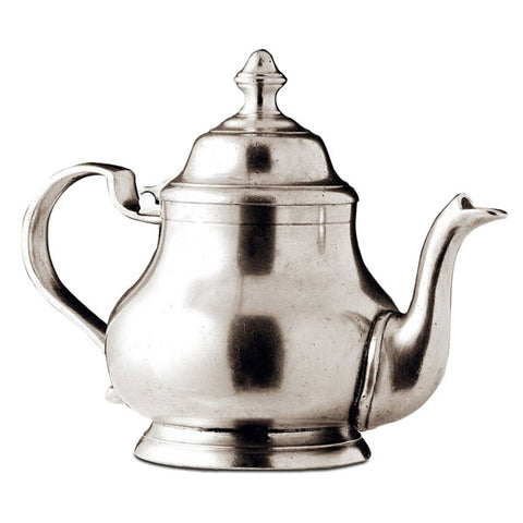 Loreto Teapot - 0.8 L - Handcrafted in Italy - Pewter