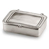 Laurus Lidded Box - 11.5 cm x 8 cm - Handcrafted in Italy - Pewter