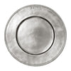 Luisa Scribed Rim Charger - 34 cm Diameter - Handcrafted in Italy - Pewter