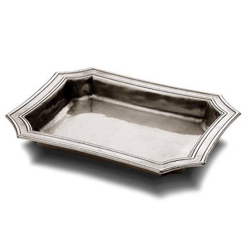 Matera Pocket Tray - 21.5 cm x 17 cm - Handcrafted in Italy - Pewter