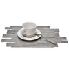 Mosso Modern-style Placemat - 42 cm x 26 cm - Handcrafted in Italy - Pewter