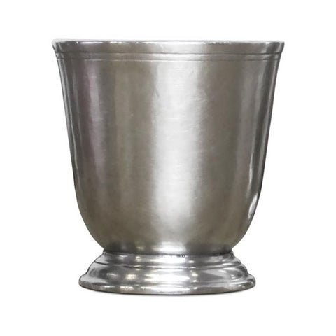 Medieval Low Footed Goblet - 9.5 cm - Handcrafted in Italy - Pewter