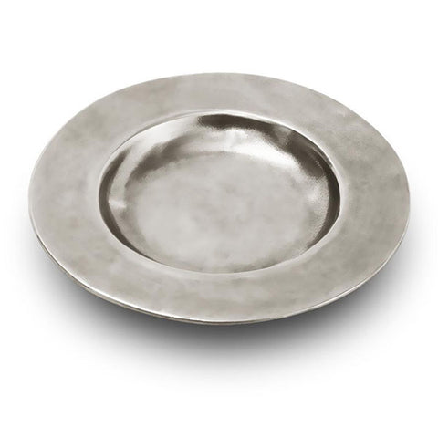 Medieval Saucer Plate - 15 cm Diameter -  Handcrafted in Italy - Pewter