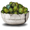 Natura Salad Bowl - 25 cm Diameter - Handcrafted in Italy - Pewter