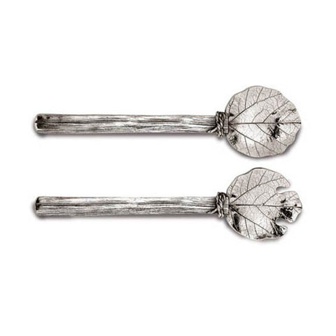 Natura Serving Set - 27 cm Length - Handcrafted in Italy - Pewter