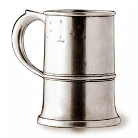 Normandia Tankard - 2 pint - Handcrafted in Italy - Pewter