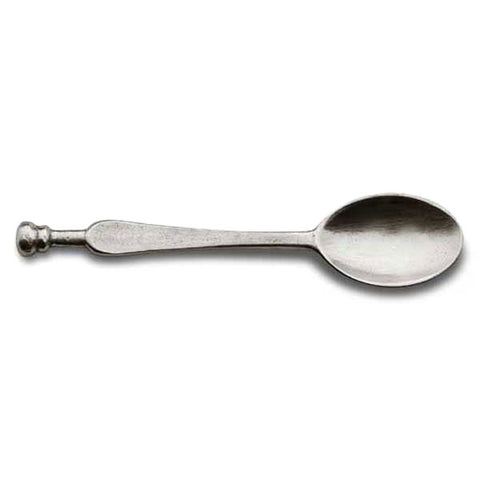 Napoli Taper Ball Teaspoon - 11.5 cm Length (Set of 4) - Handcrafted in Italy - Pewter