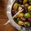 Oliva Olive Fork Mixed Set (Set of 4) - 11.5 cm Length - Handcrafted in Italy - Pewter