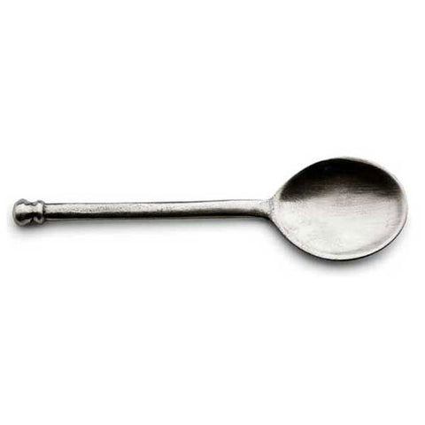 Ovo Spoon (Set of 4) - 11 cm Length - Handcrafted in Italy - Pewter