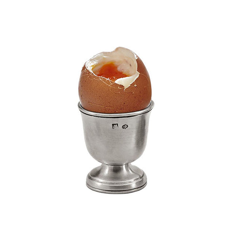 Orvieto Footed Egg Cup - 5 cm Height - Handcrafted in Italy - Pewter