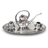 Art Nouveau-Style Pesce Oval Serving Platter - 49.5 cm - Handcrafted in Italy - Pewter/Britannia Metal