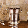 Piemonte Ice Bucket with Lid - 19 cm Diameter - Handcrafted in Italy - Pewter