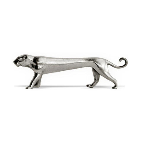 Art Nouveau-Style Standing Puma Knife Rest - 9 cm Length - Handcrafted in Italy - Pewter