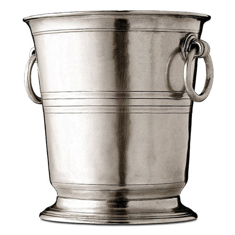 Piemonte Champagne Bucket - 19 cm Diameter - Handcrafted in Italy - Pewter