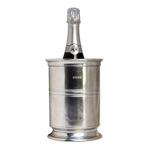 Piemonte Wine Cooler - 20.5 cm Height - Handcrafted in Italy - Pewter
