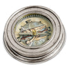 Polaris Desk Compass - 6.5 cm Diameter - Handcrafted in Italy - Pewter & Glass