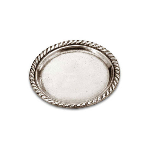 San Marco Plate (Set of 2) - 10.5 cm Diameter - Handcrafted in Italy - Pewter