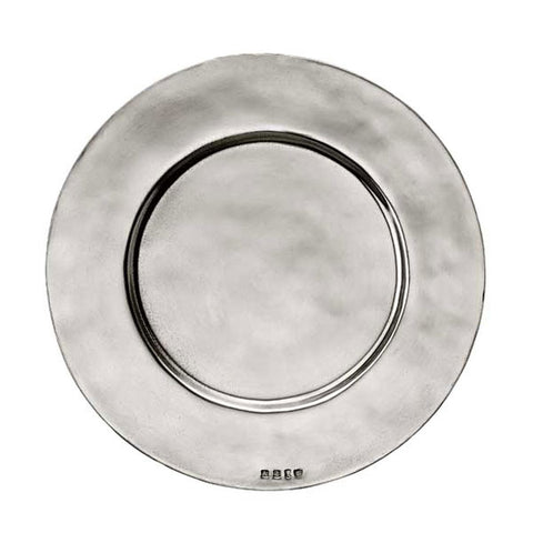 Sebino Charger - 32 cm Diameter - Handcrafted in Italy - Pewter