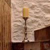 Siena Pillar Candlestick - 47 cm Height - Handcrafted in Italy - Pewter