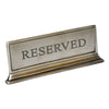 Tavola Mia 'Reserved' Table Sign - 11.5 cm x 4.5 cm - Handcrafted in Italy - Pewter
