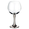 Tosca Balloon Red Wine Glass (Set of 2) - 50 cl - Handcrafted in Italy - Pewter & Crystal
