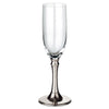 Tosca Champagne Flute (Set of 2) - 19 cl - Handcrafted in Italy - Pewter & Crystal