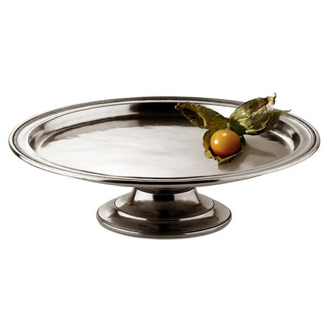 Toscana Cake or Cheese Stand - 35 cm Diameter - Handcrafted in Italy - Pewter