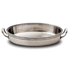 Toscana Oval Serving Dish (Pyrex insert)  - 36 cm - Handcrafted in Italy - Pewter & Pyrex